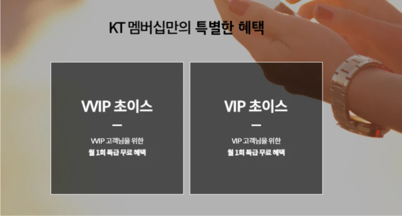 KT 멤버십 포인트 사용 방법 설명 및 VIP VVIP 혜택 안내