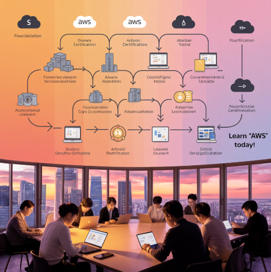 AWS 클라우드 교육 체계와 학습 경로 섹션 이미지