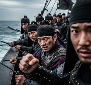 전투를 앞둔 병사들의 비장한 표정이나 굳게 쥔 주먹을 클로즈업한 사진