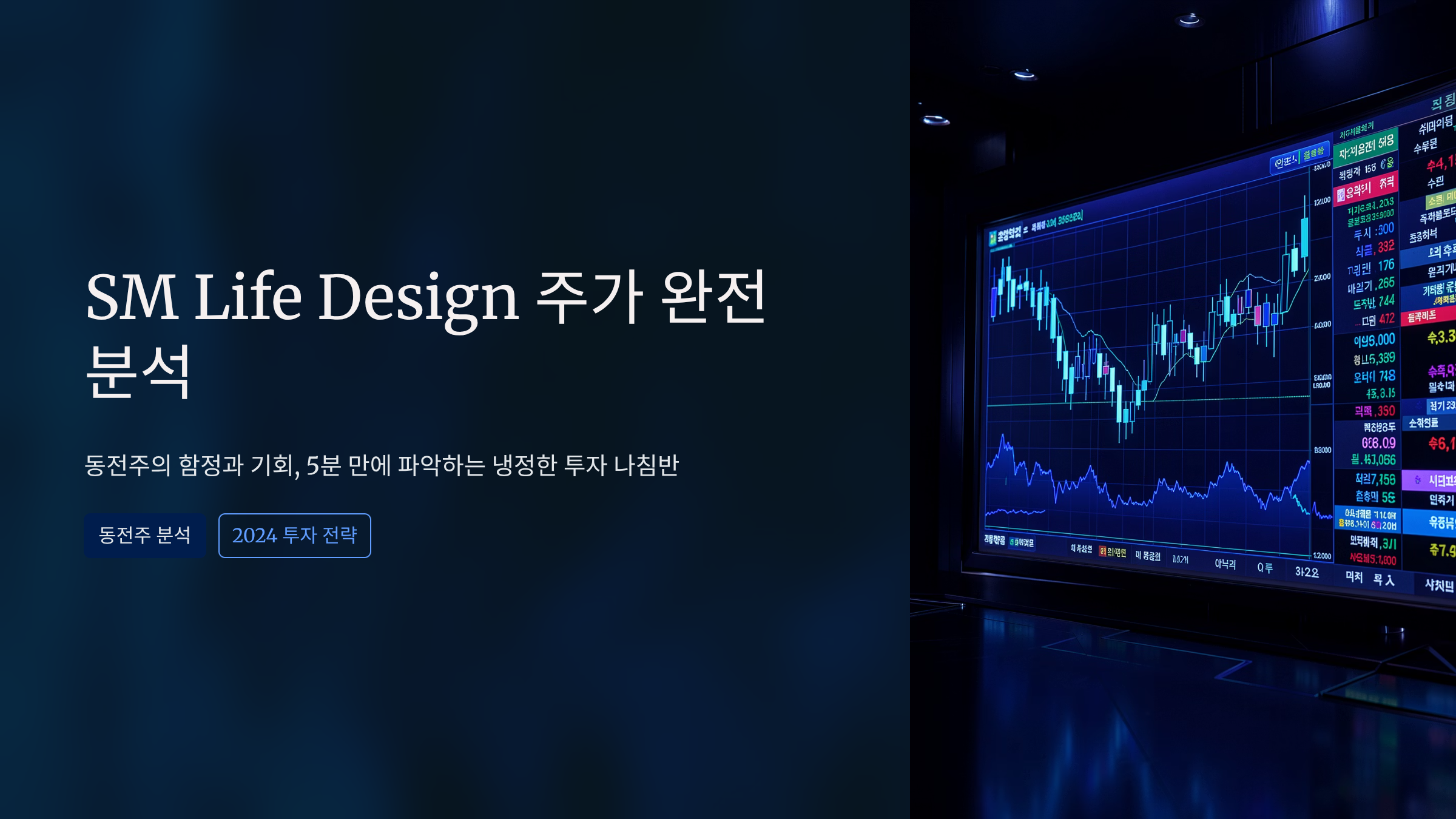 SM Life Design 동전주 전망, 지금 사도 괜찮을까? 완벽 가이드