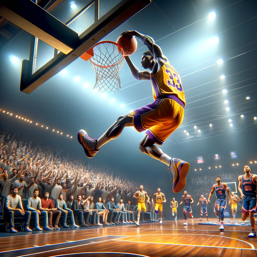 정관장 프로농구 올스타전 덩크 콘테스트에서 화려한 덩크를 선보이고 있는 패리스 배스