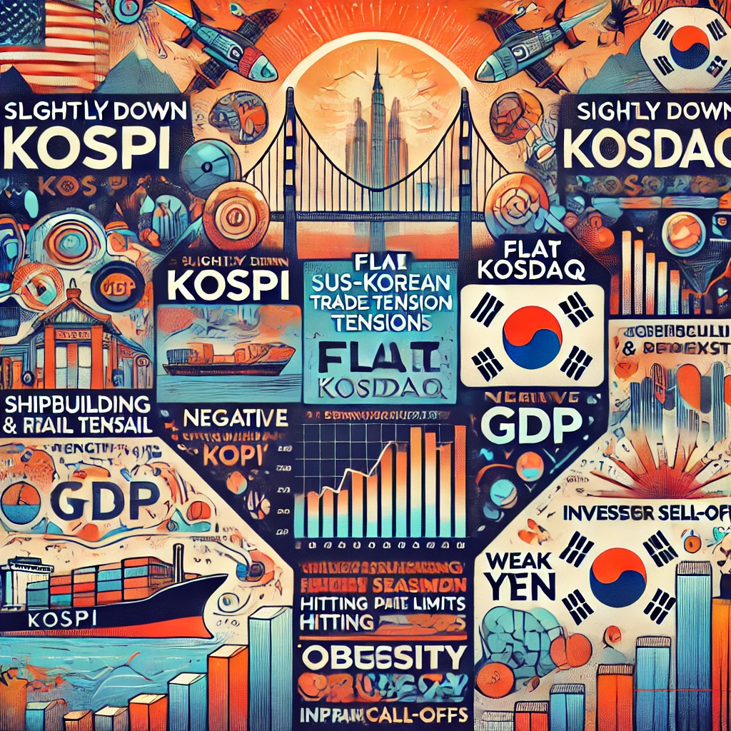 2025년 04월 24일 목요일 - 조선&middot;유통 업종 강세 주도한 혼조장세