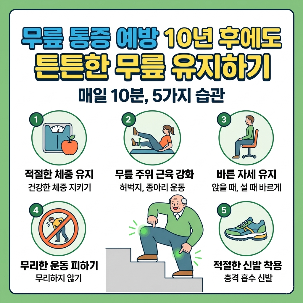 무릎 통증예방