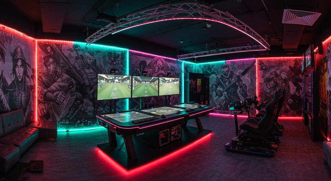 e스포츠 아레나 게임방 인테리어