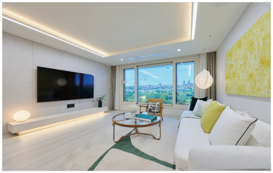 전용 84㎡ C타입 거실. 출처 영등포 리버센트푸르지오 홈페이지