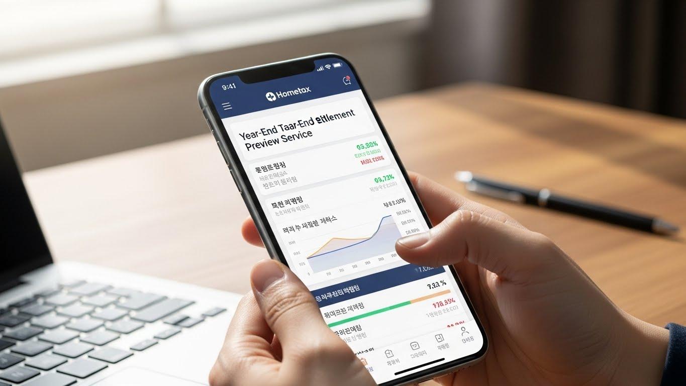 홈택스 연말정산 미리보기 서비스