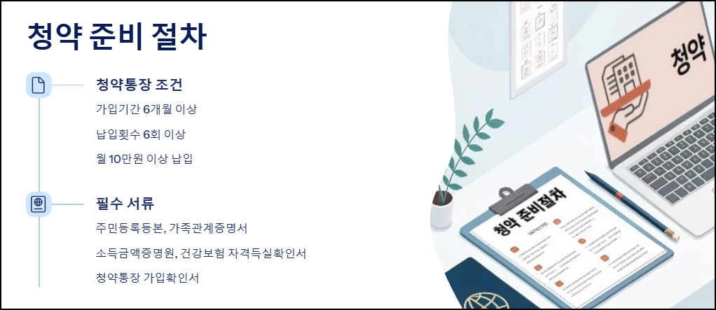 청약 준비 절차