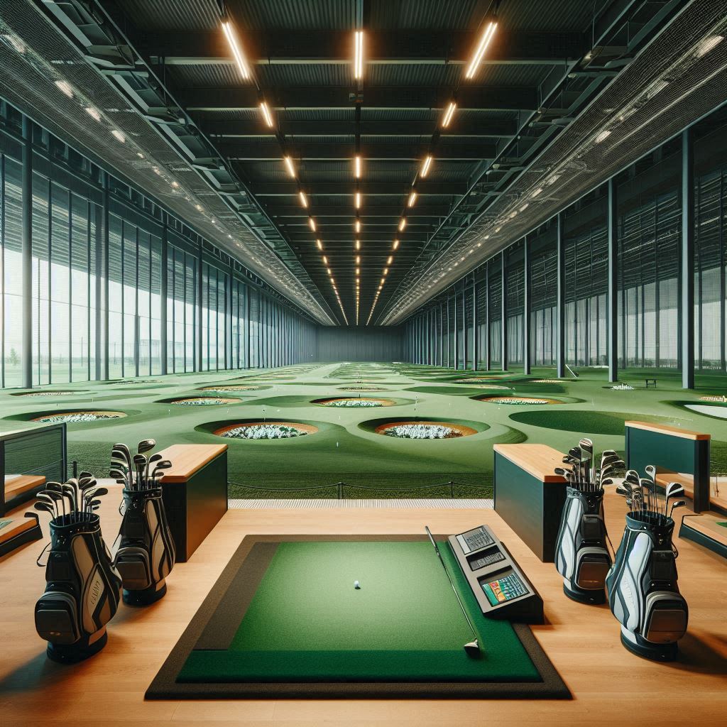 실내골프연습장 배경