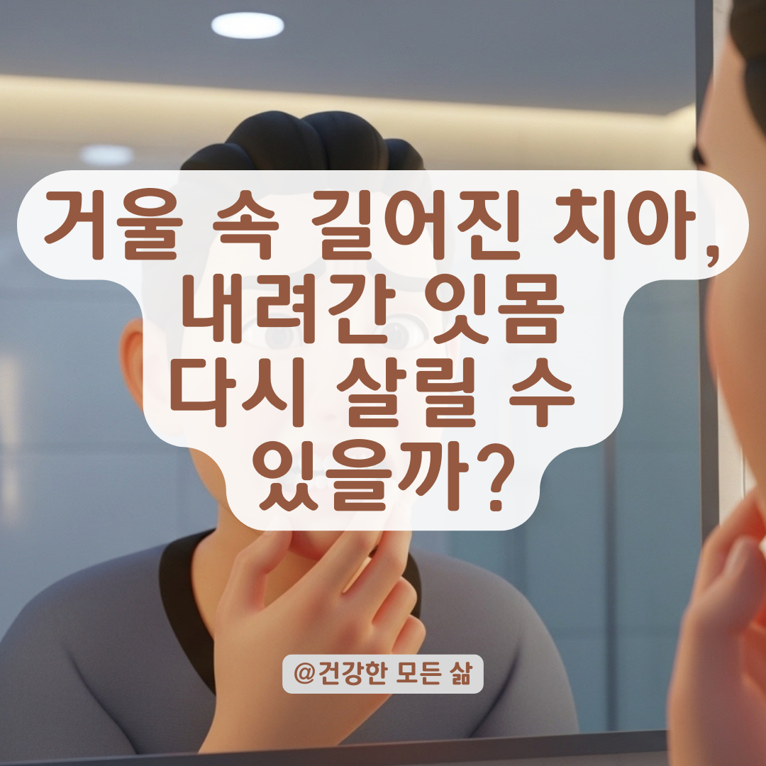 내려간 잇몸이 다시 차오를 수 있을까? 잇몸 재생의 진실과 한계