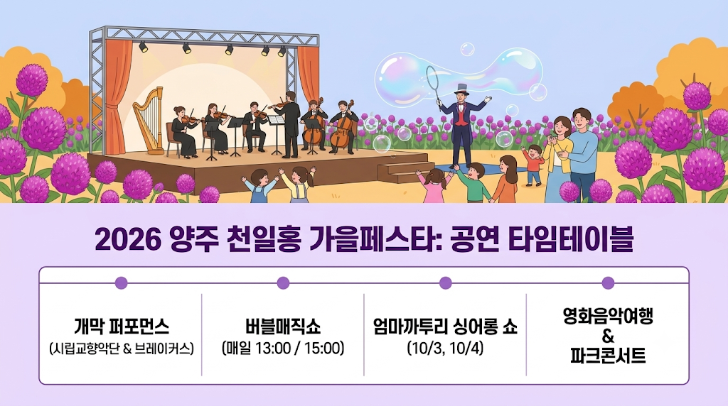 2026 양주 천일홍 가을페스타 공연
