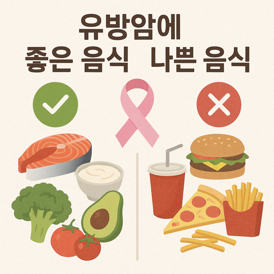 유방암에 좋은음식 나쁜음식