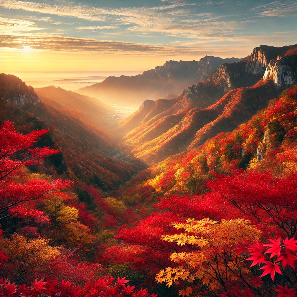 2024 전국 단풍지도 절정시기