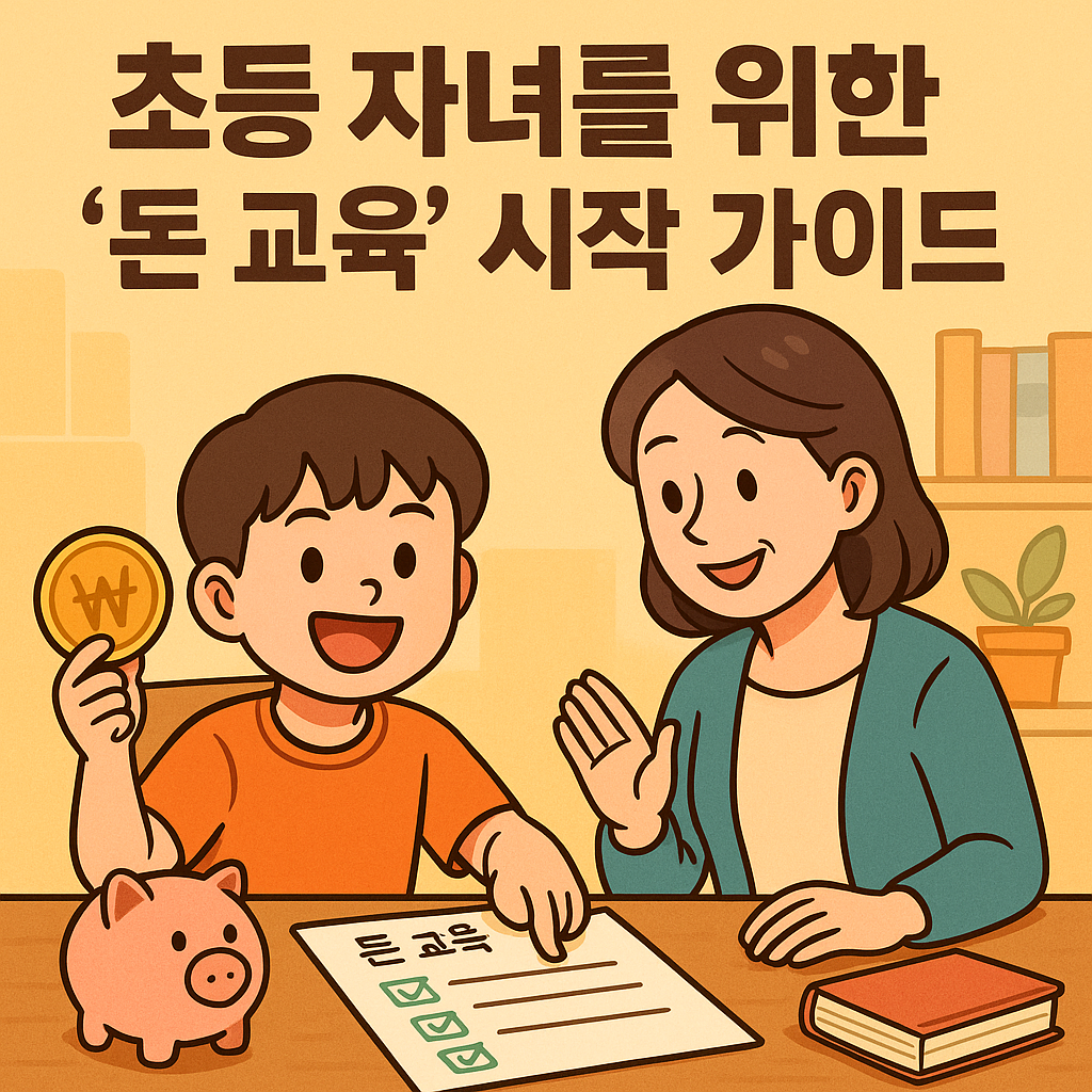 초등 자녀 경제교육, 돈교육 시작 가이드