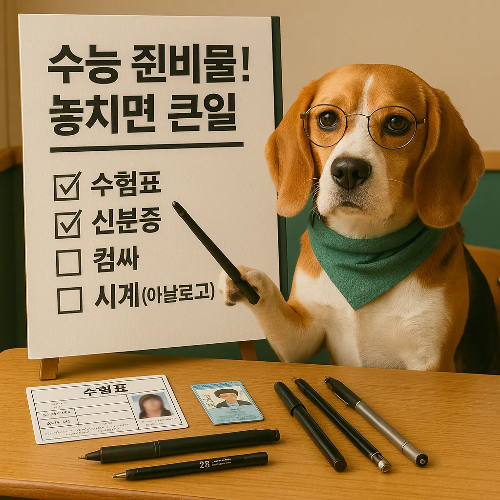 수능 준비물 놓치면 큰일! 2025년 필수품 체크리스트