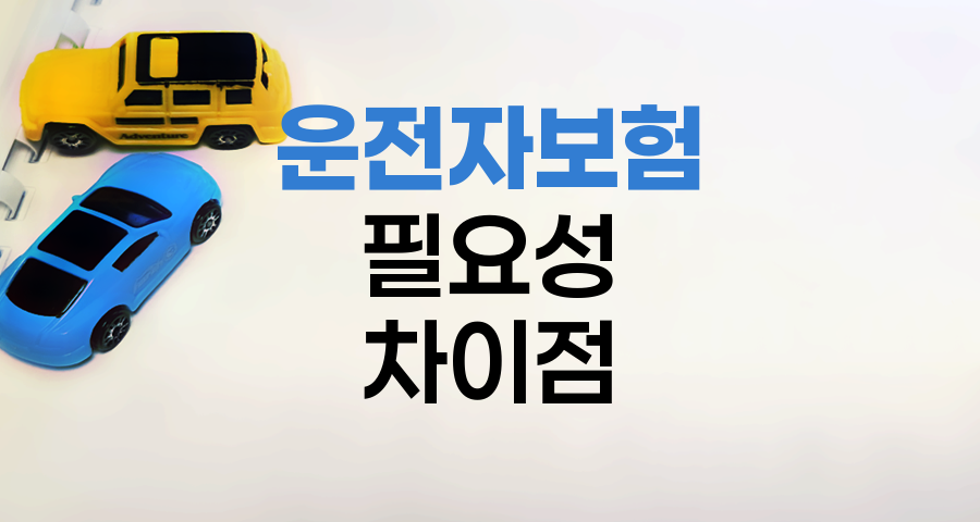 운전자보험의 필요성과 자동차보험과의 차이점