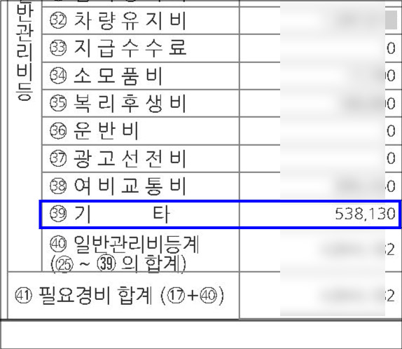 프리랜서-종합소득세-필요경비-교육훈련비-기타