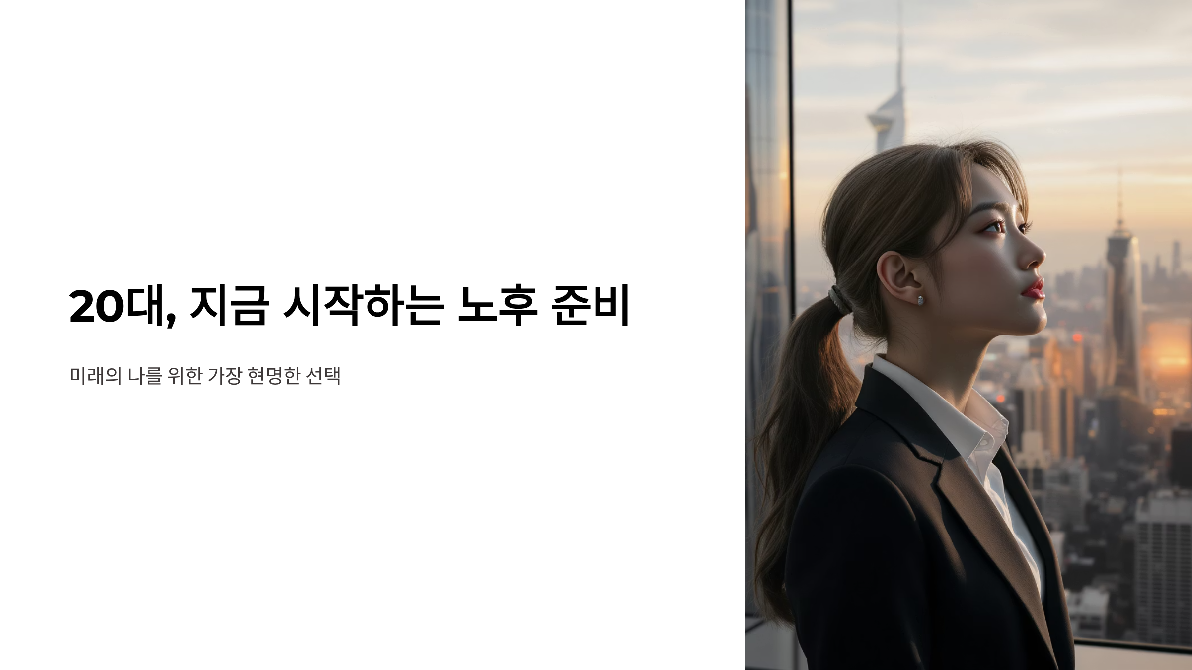 노후 준비 20대부터 시작해야 하는 진짜 이유