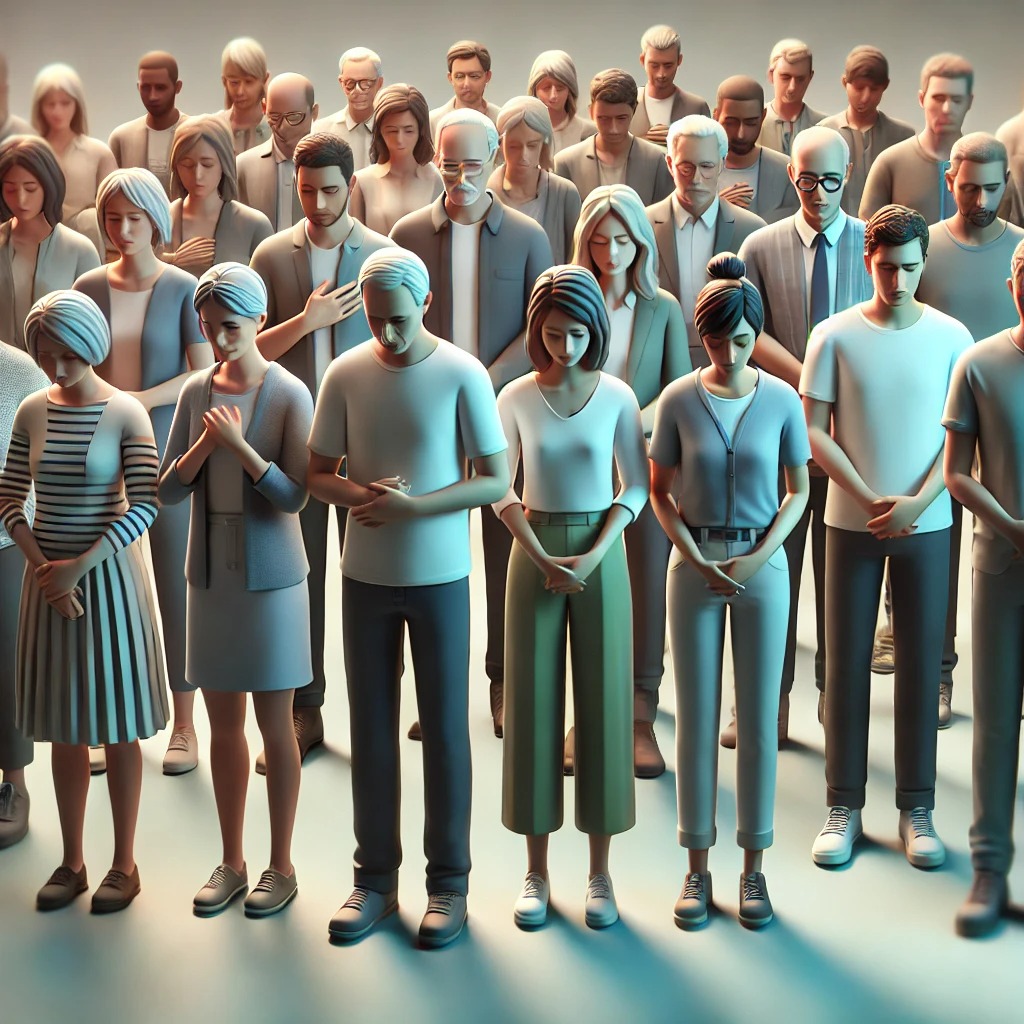 국가애도기간의 분위기