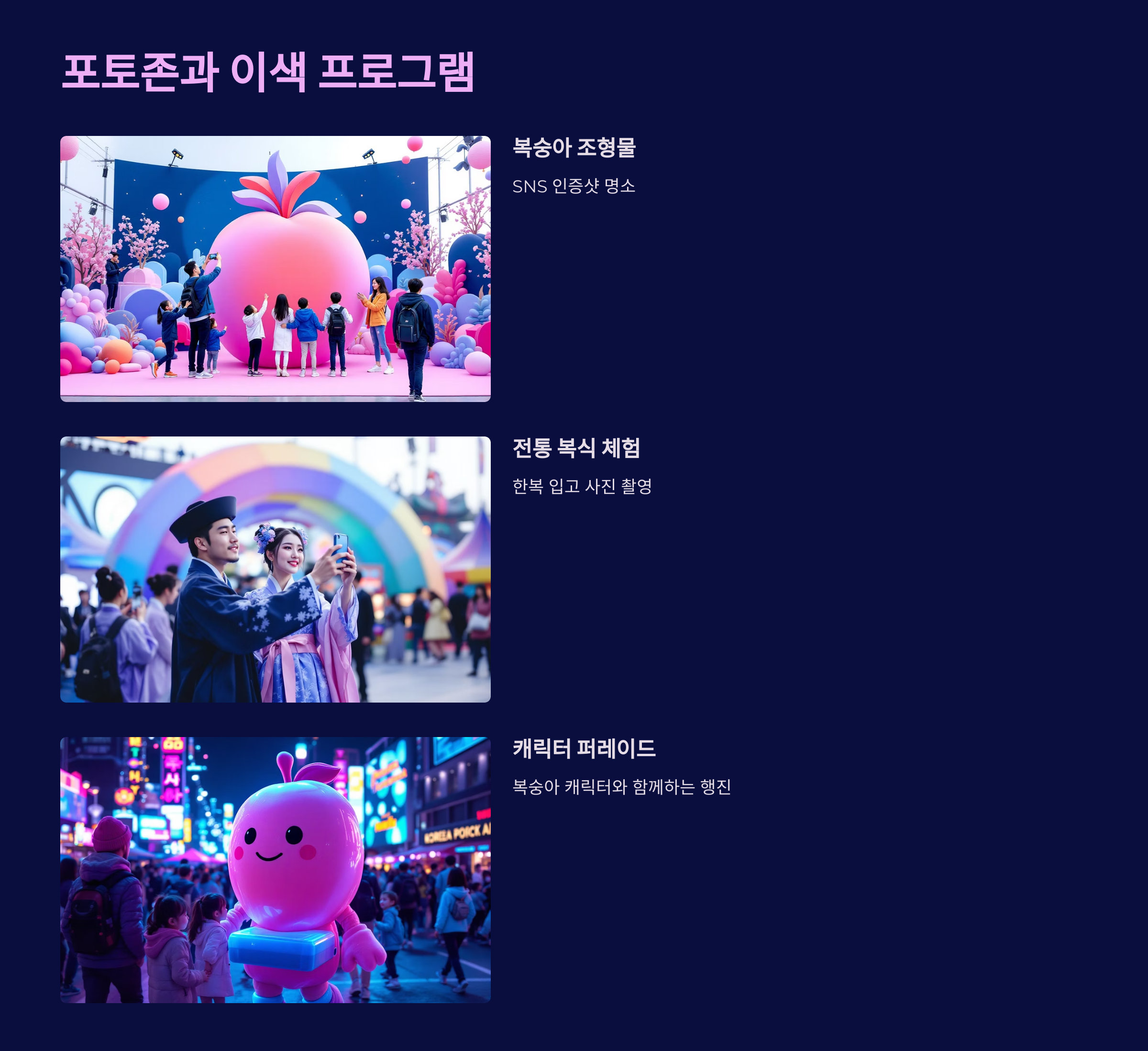 🍑 이천 제29회 햇사레 장호원 복숭아축제, 달콤한 향기 가득한 3일간의 행복 여행!