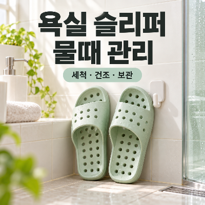 욕실 슬리퍼 물때 관리, 세척만큼 중요한 건조와 보관 방법
