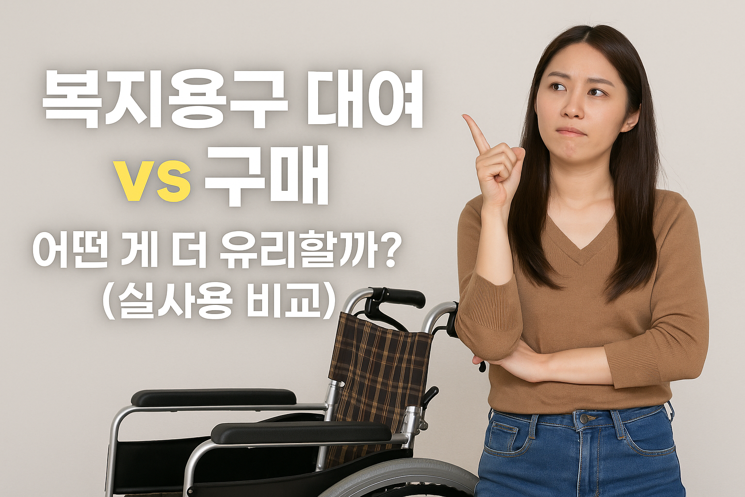 복지용구 대여 vs 구매, 어떤 게 더 유리할까?