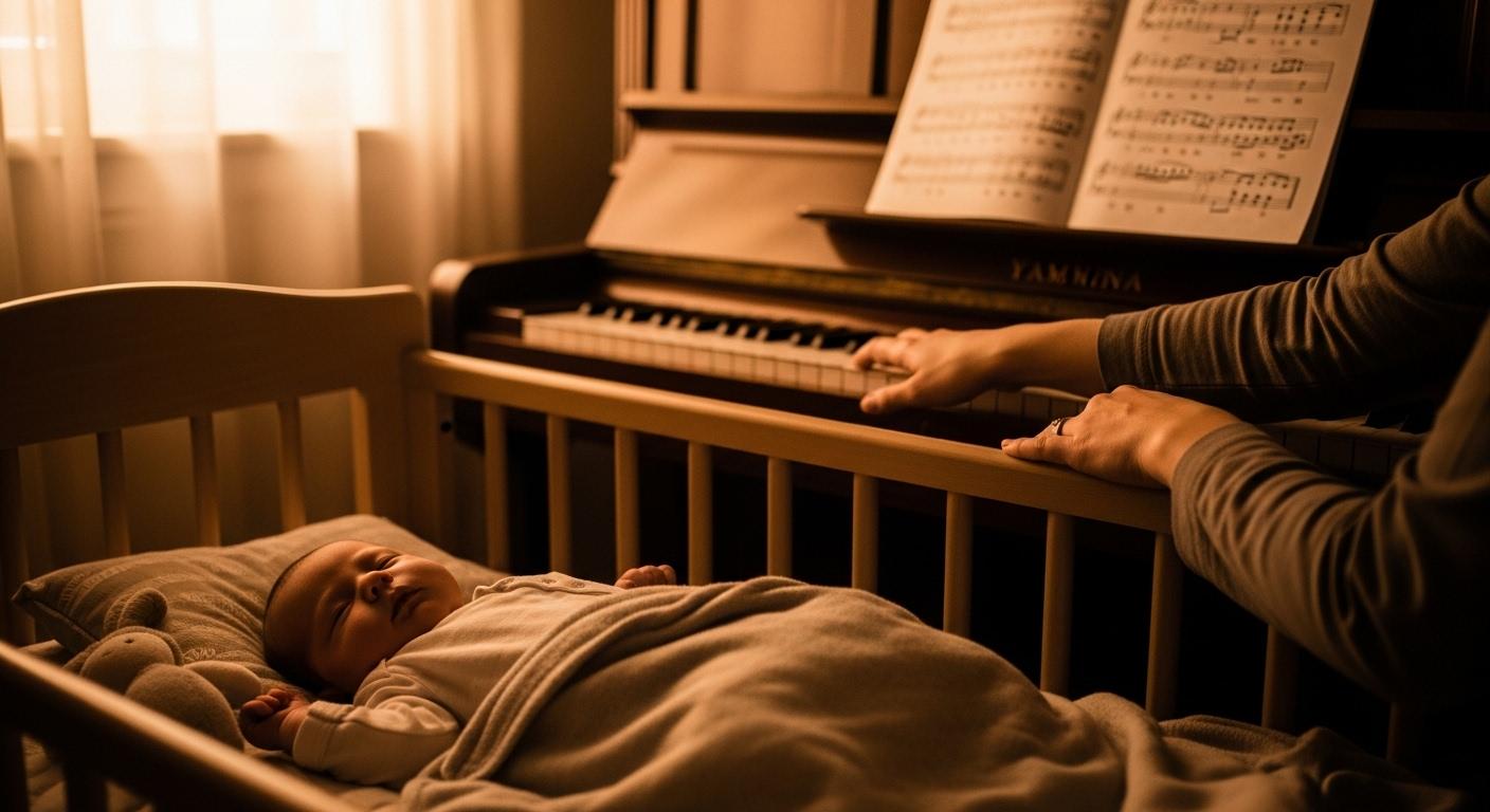 신생아 재울때 피아노자장가