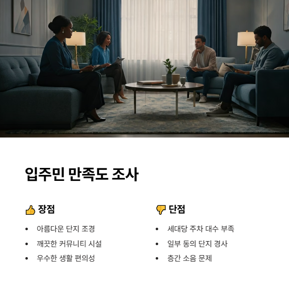 입주민 평가 및 주변 환경