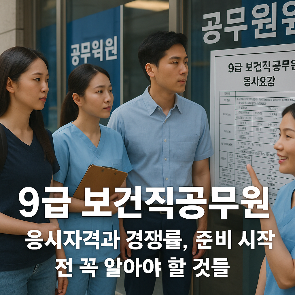 ９급 보건직공무원 응시자격과 경쟁률