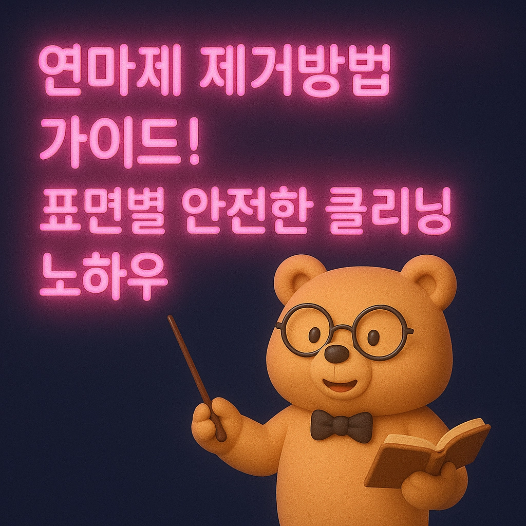 연마제 제거방법 가이드! 표면별 안전한 클리닝 노하우
