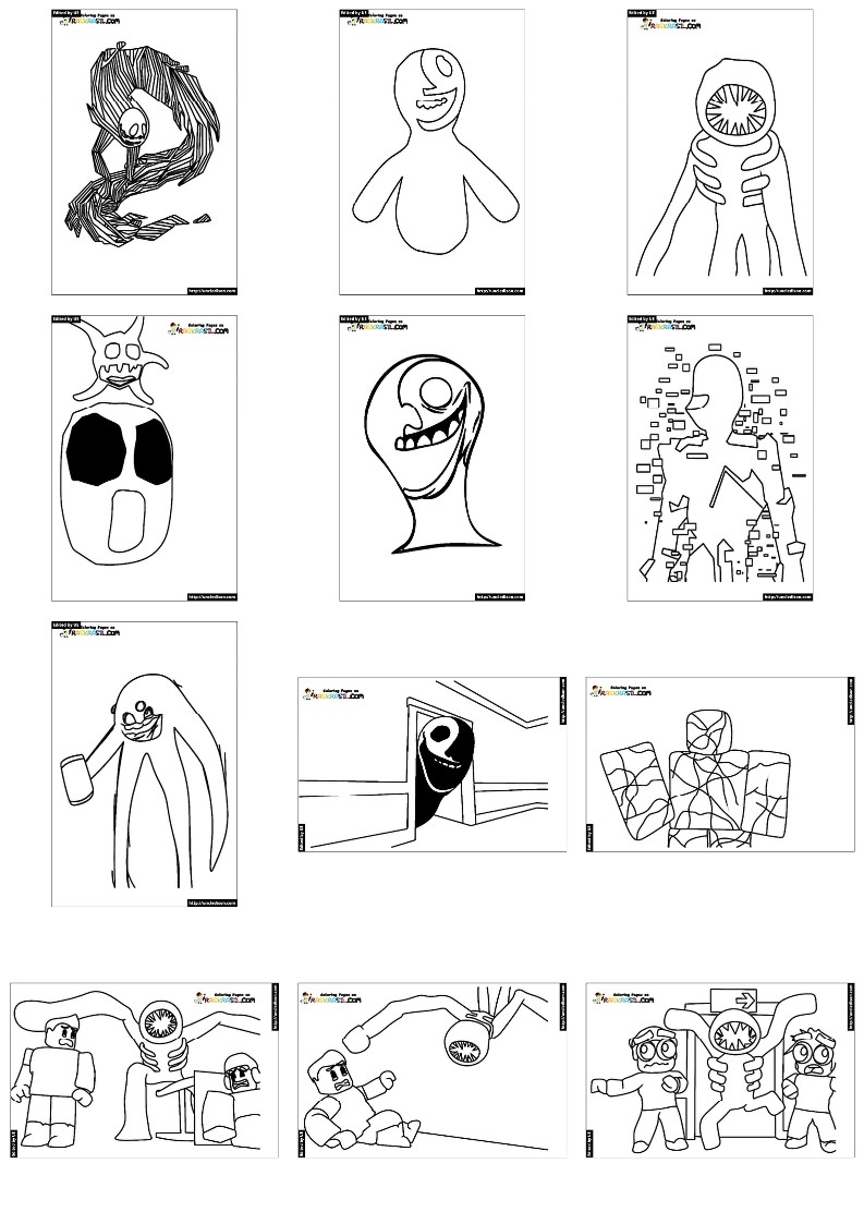 도어즈 색칠공부 도안