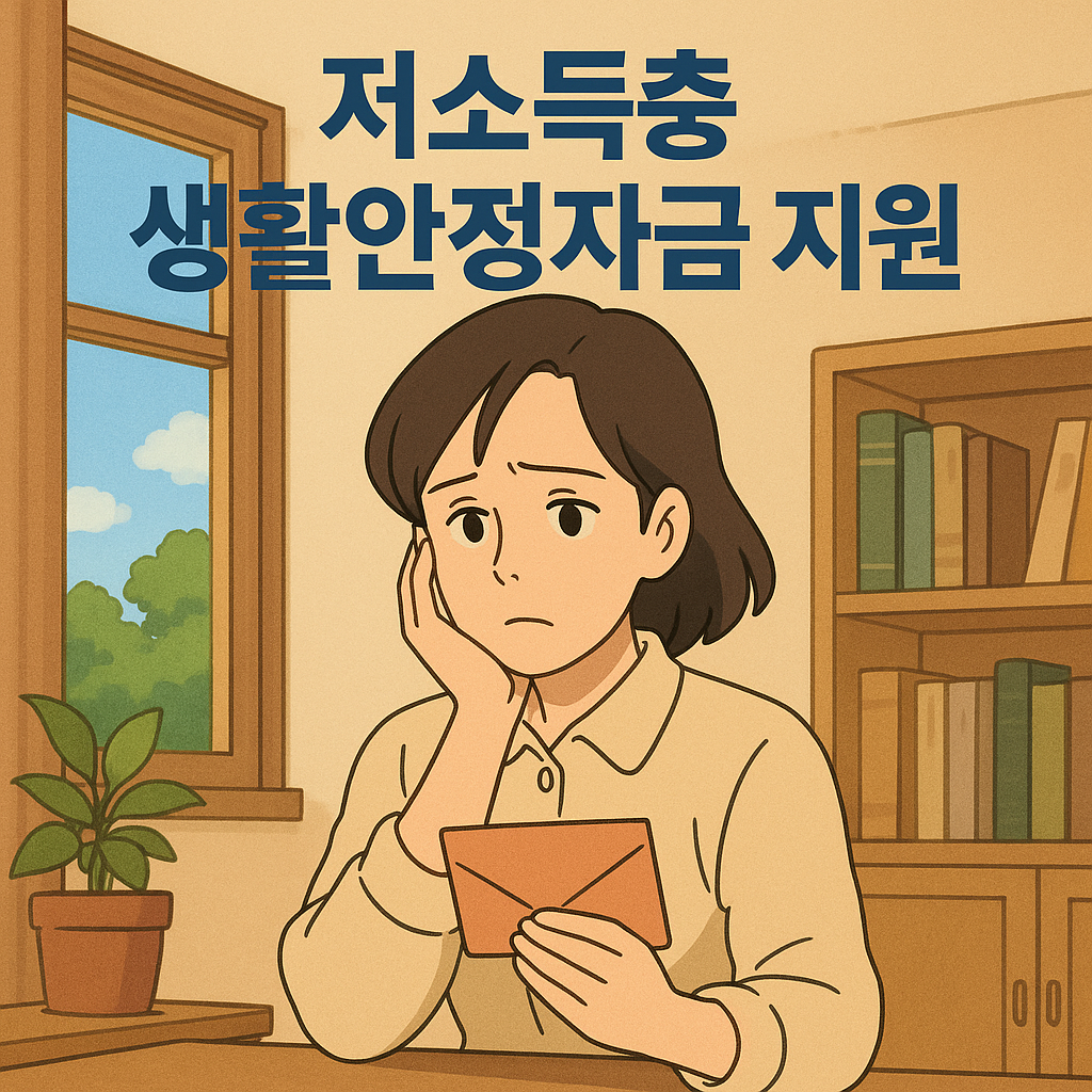 저소득층 생활안정자금 지원