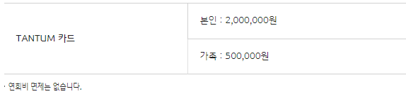 KB국민 탠텀(TANTUM) 카드