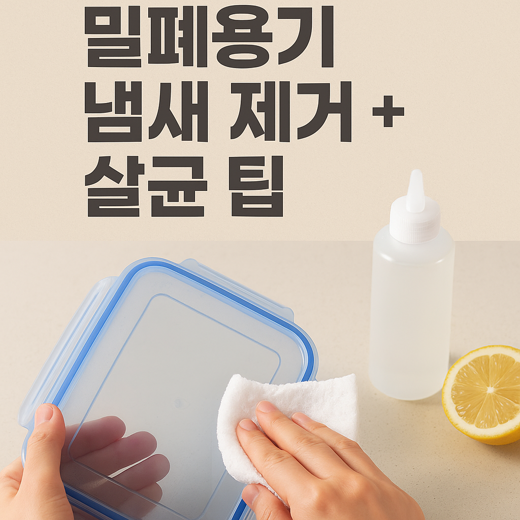 밀폐용기 냄새 제거 + 살균 팁