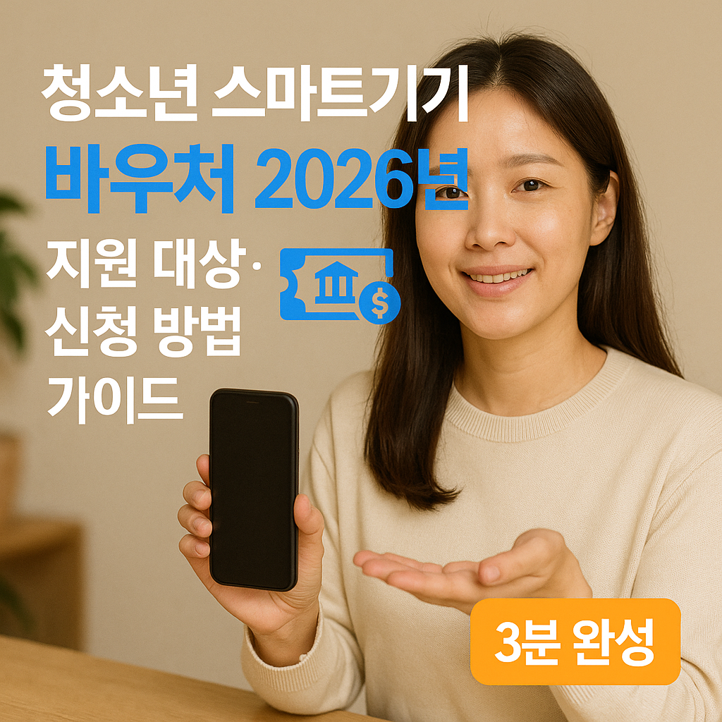 청소년 스마트기기 바우처 2026년 | 지원 대상·신청 방법 가이드