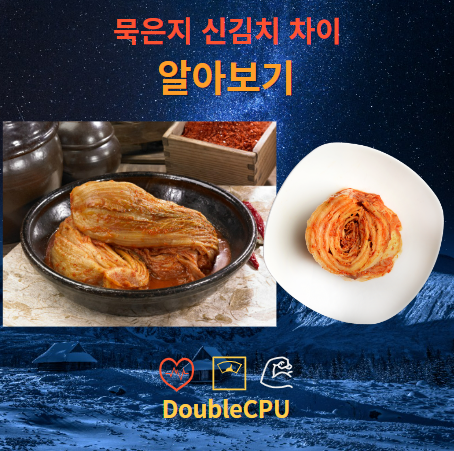 묵은지, 신김치 차이