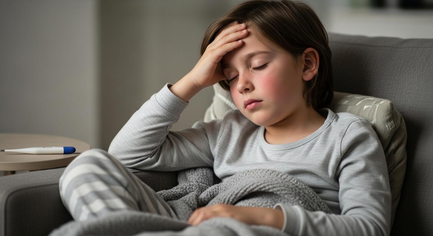 어린이 독감 증상 두통