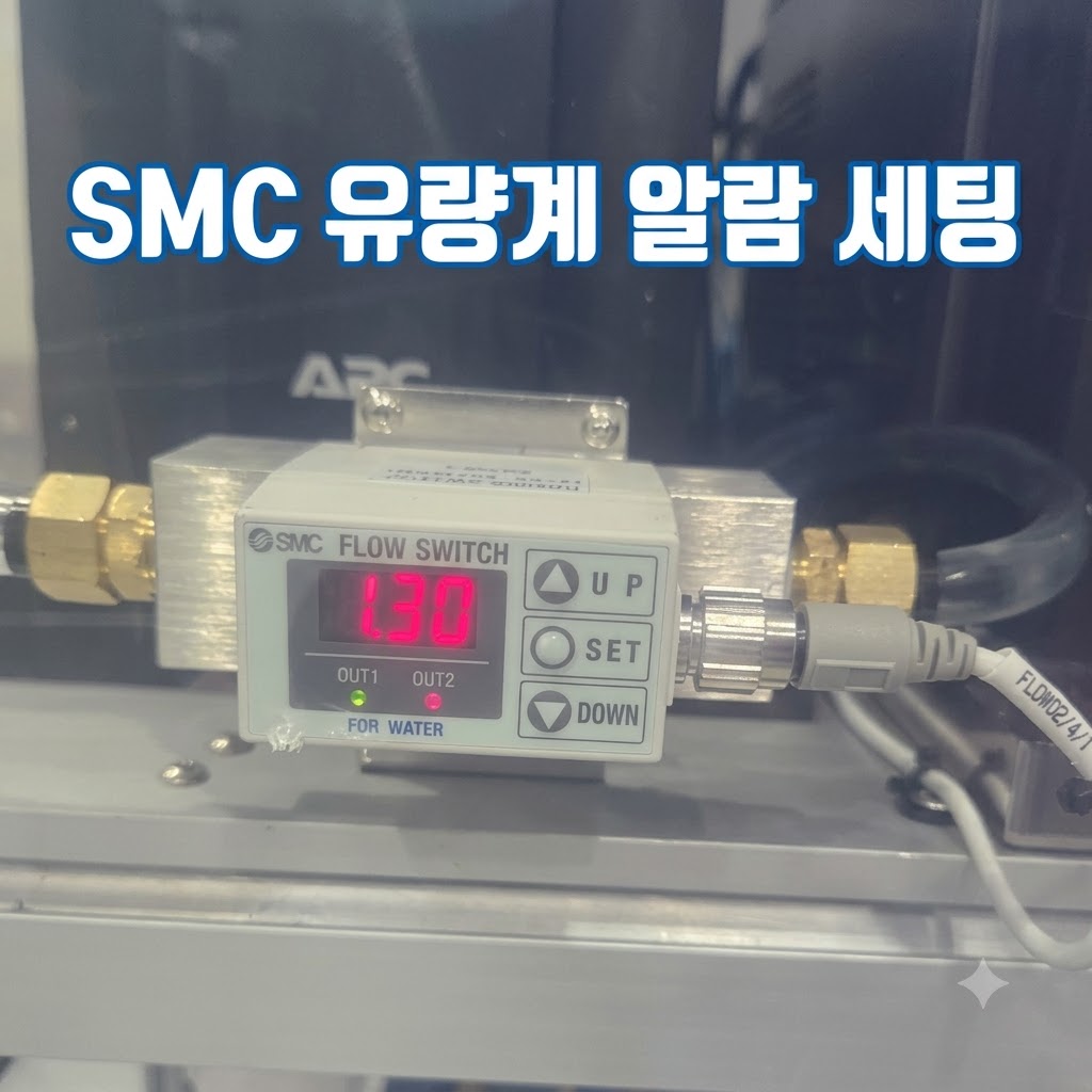 SMC FLOW SWITCH (PCW 유량계) 조작법 및 하한 알람(Alarm) 세팅 가이드
