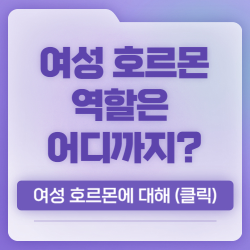 여성 호르몬 변화, 폐경기 임신 출산 생리 주기 알아보기