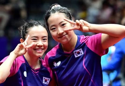 전지희 신유빈 이미지