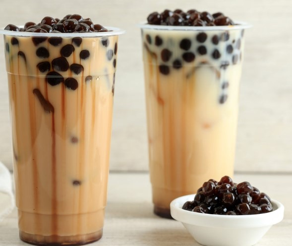 오키나와 타로 밀크티