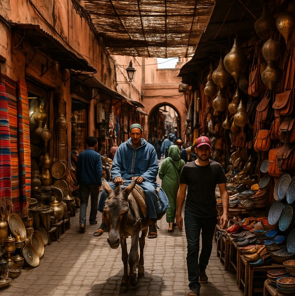 모로코여행, 마라케시 골목 사진