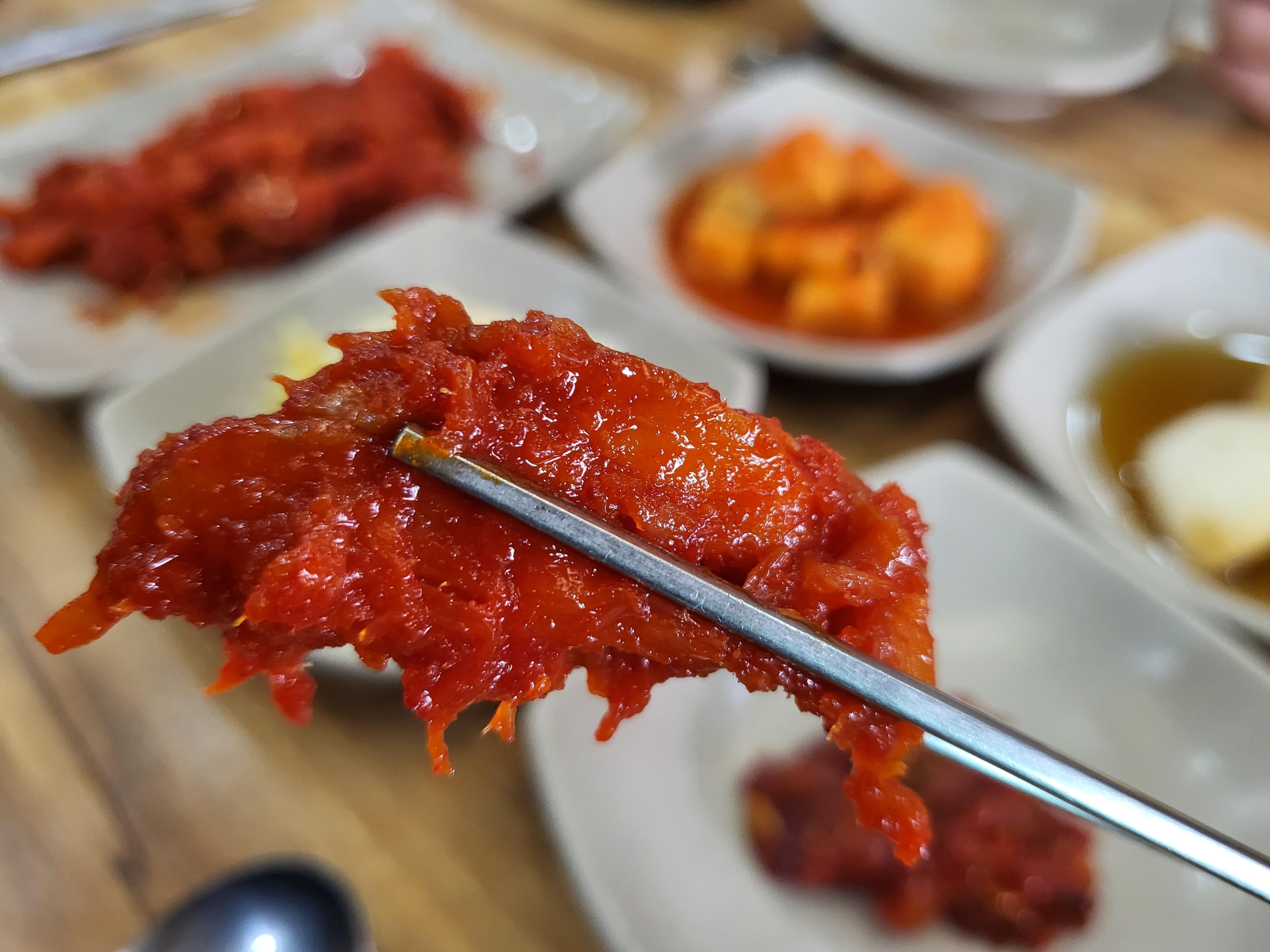 단천식당 - 명태초회 클로즈업