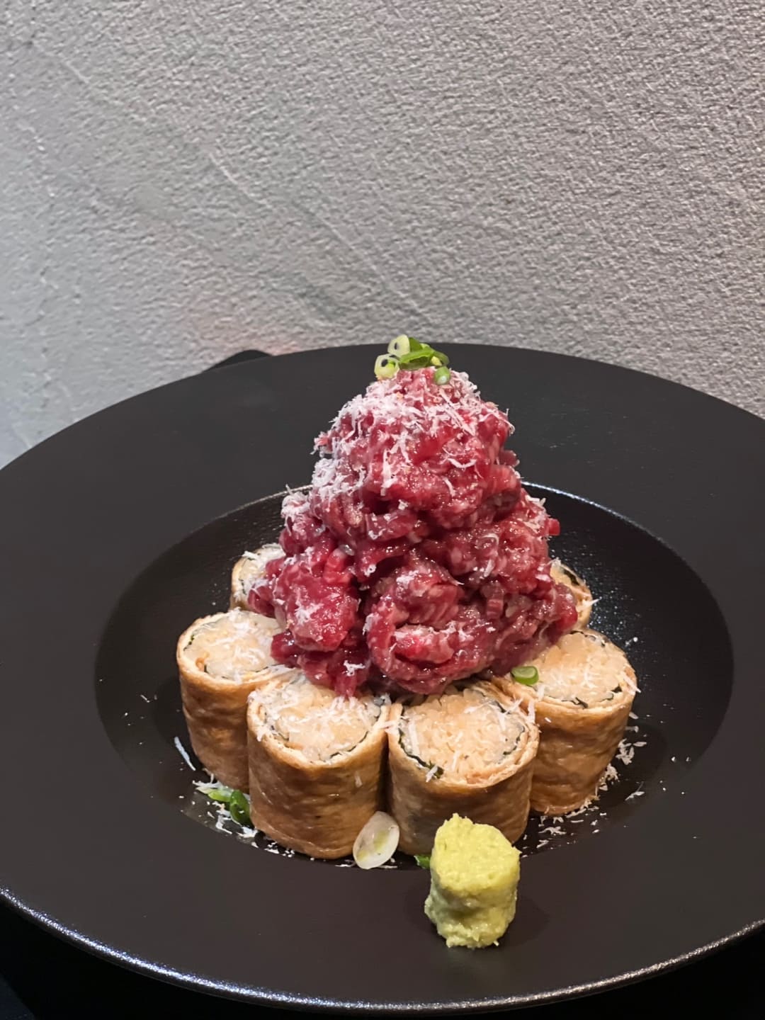 수완지구 선하 육회 유부초밥