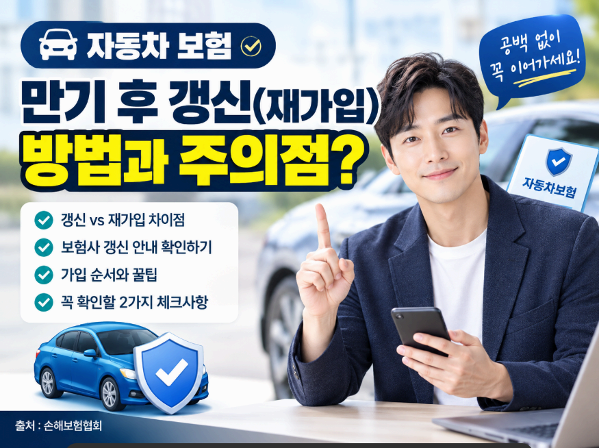 만기 후 갱신방법 및 주의점? 이미지사진