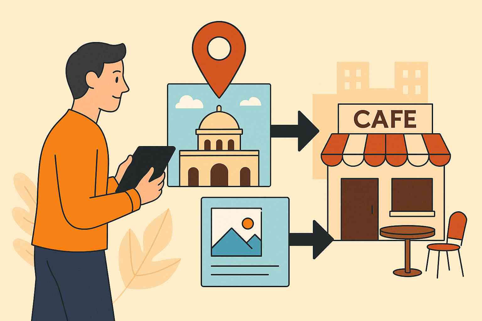 지역 명소와 카페를 연결한 복합형 콘텐츠 전략