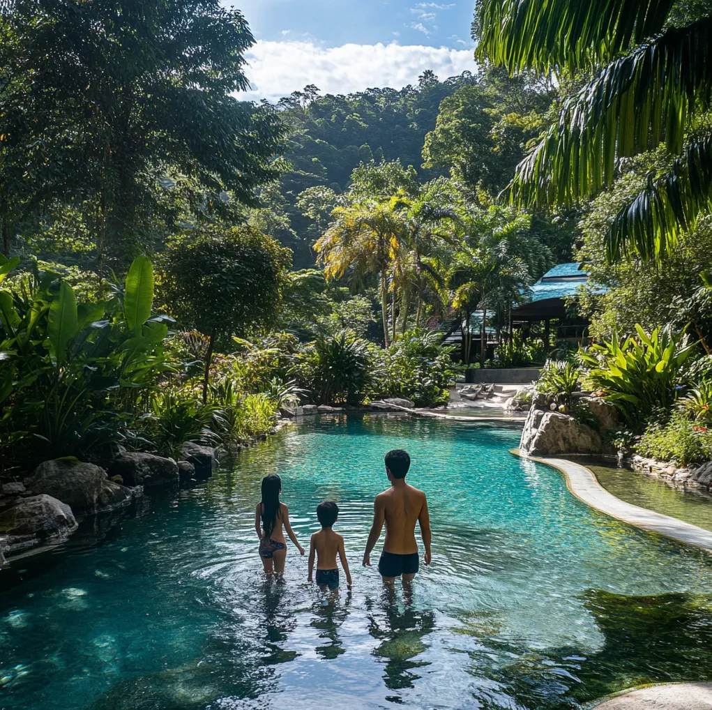 코타키나발루-수영장에서-수영하는-한국가족-03