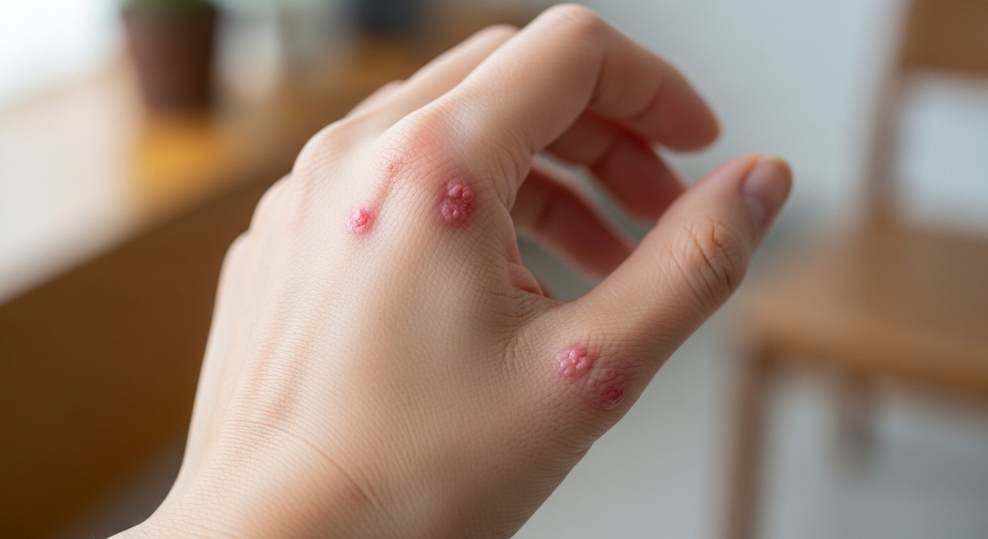 손가락 물집, 감염성 피부염