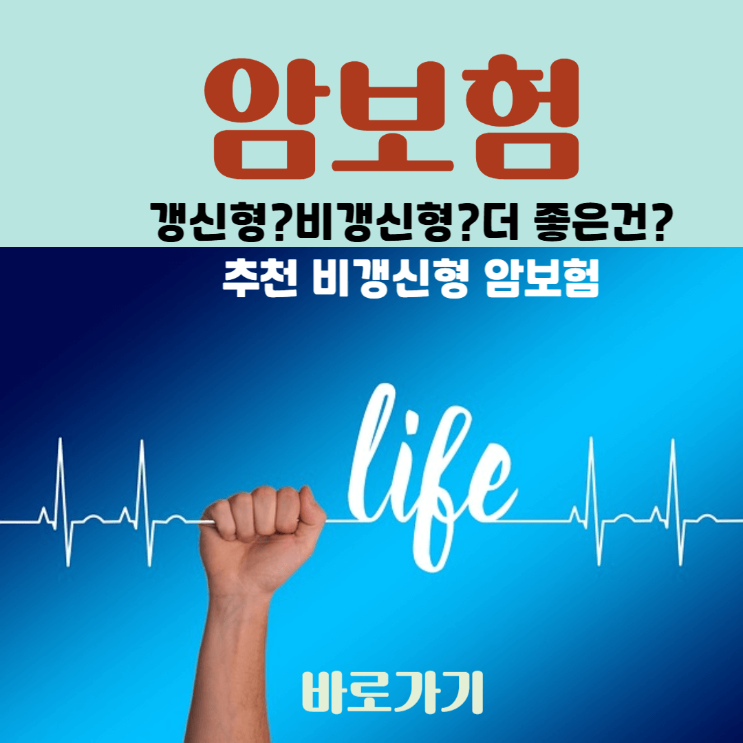 암보험 갱신형과 비갱신형중 뭐가 더 좋을까?