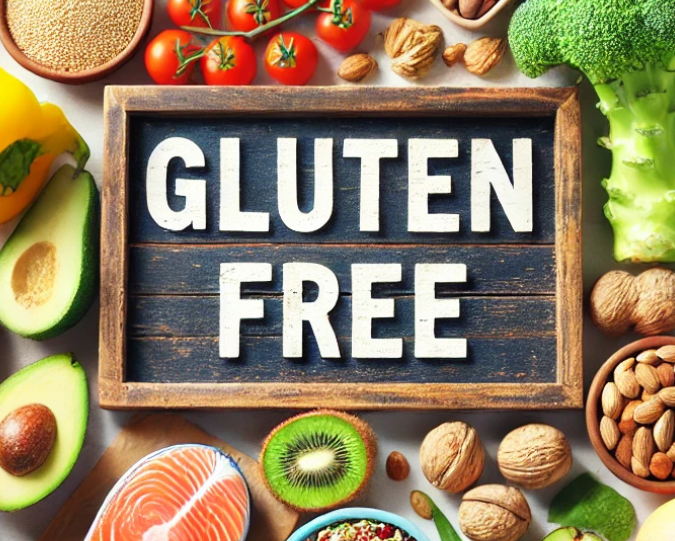 글루텐 프리가 적혀있는 간판 사진