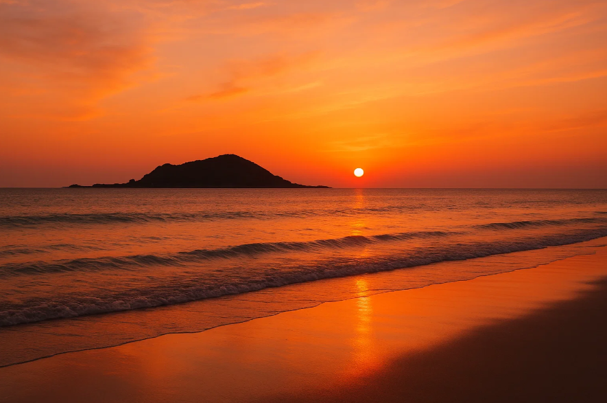 Jeju Island Sunset 관련 이미지